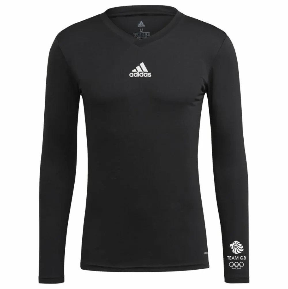 adidas Team GB Black Baselayer Top