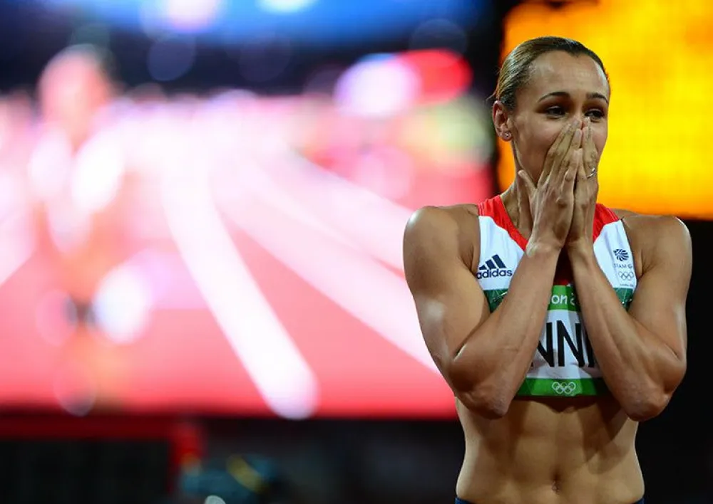 Team GB London 2012 Jessica Ennis Wins Heptathlon Art Print