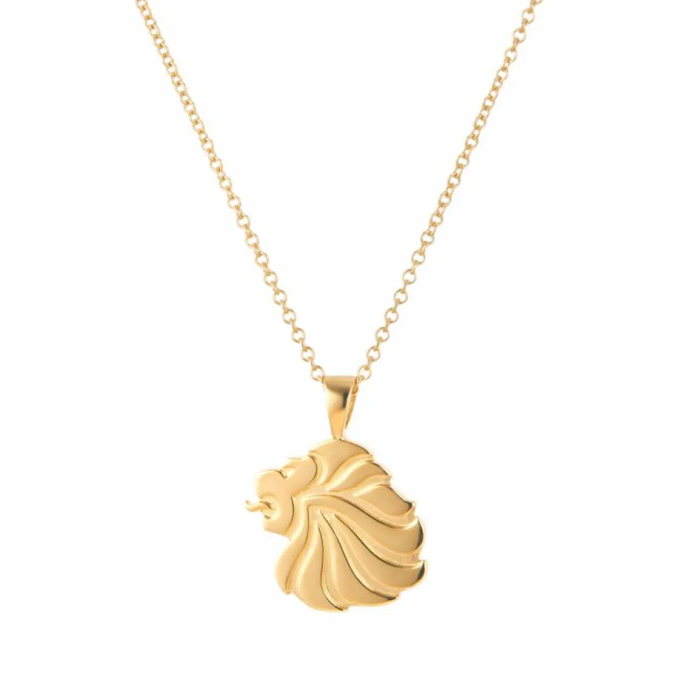 Team GB Mappin & Webb Gold Plated Sterling Silver Lion Head Pendant