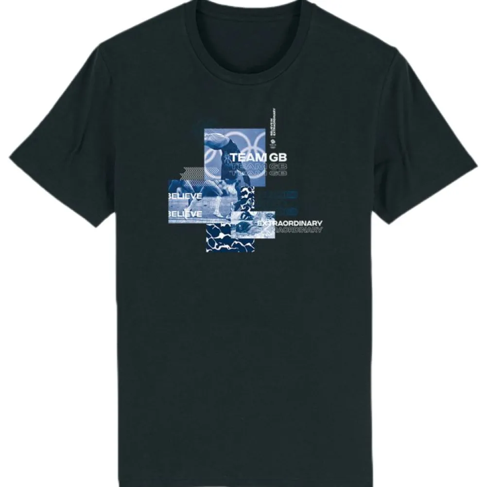 Team GB Believe T-Shirt - Black