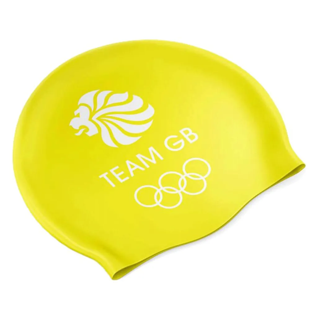 Team GB Bright Triathlon Swim Cap - YELLOW
