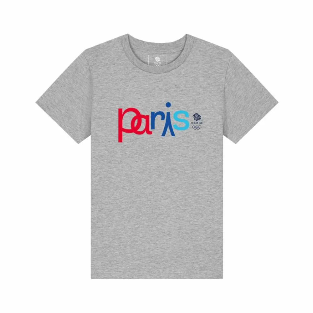Kids Team GB Eiffel Kids T-shirt Grey