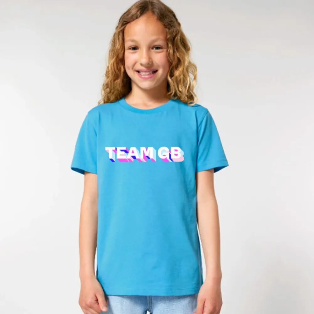 Kids Team GB Ombre Blue Kid's T-shirt