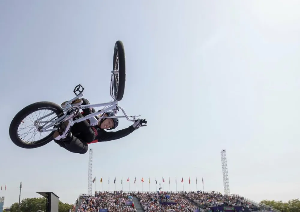 Team GB Paris Art Print "Keiran Reilly lands Spectacular Silver"