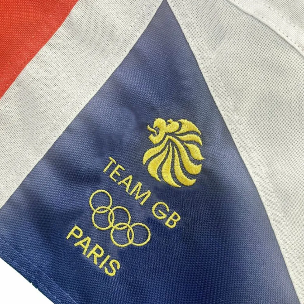 Team GB Premium Sewn Flag with Paris Embroidery