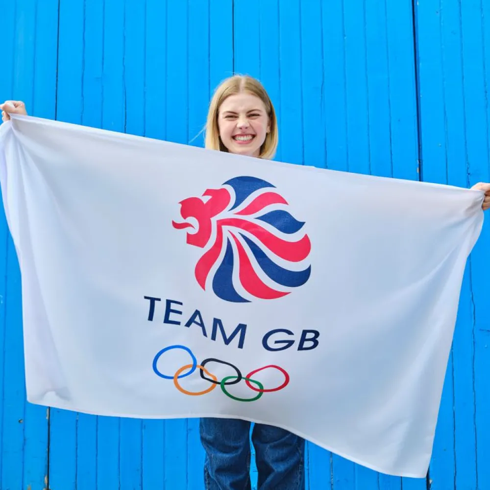 Team GB Supporters White Icon Large Flag