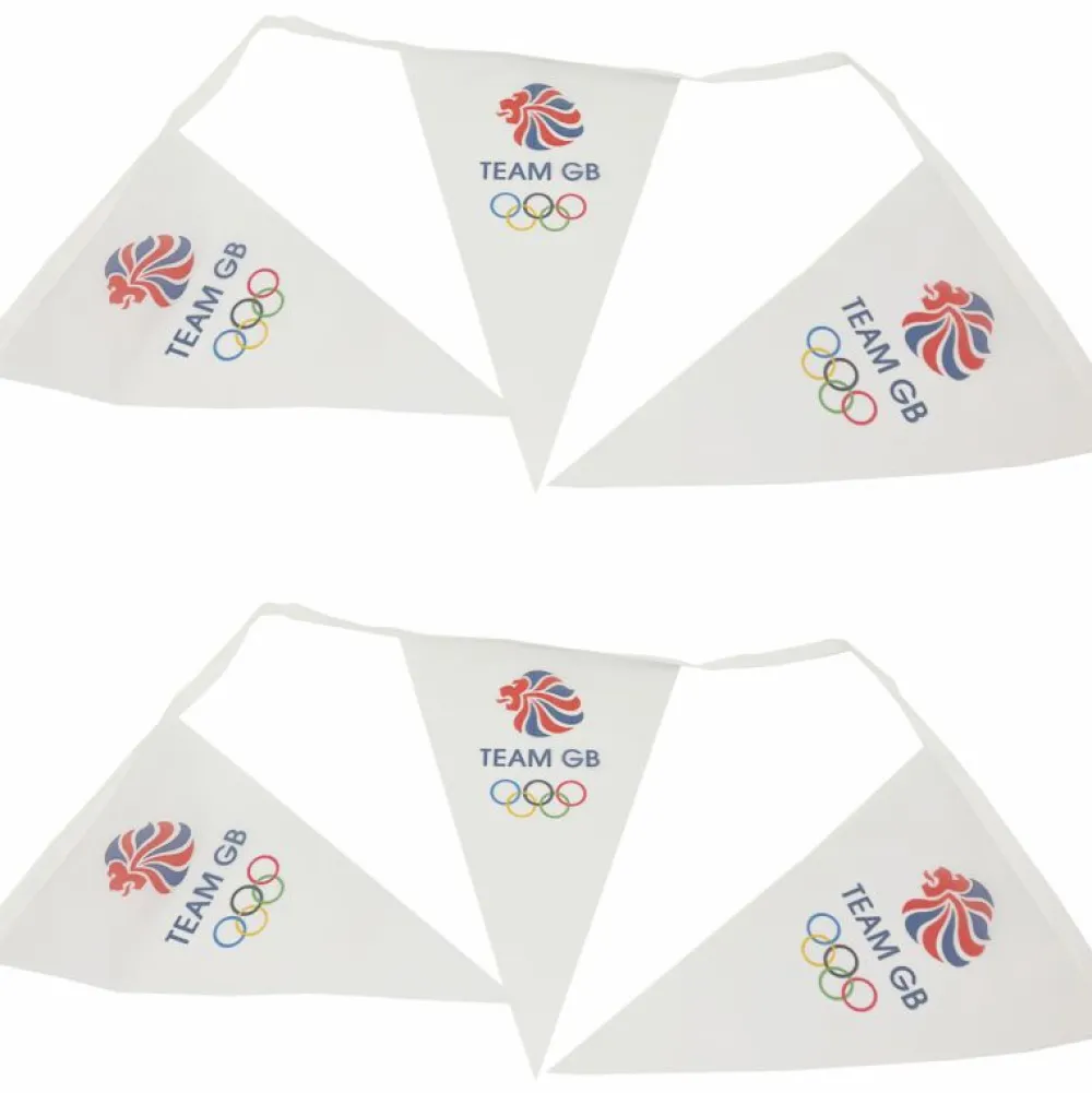 Team GB Supporters White Icon Polyester Bunting 5 Metres
