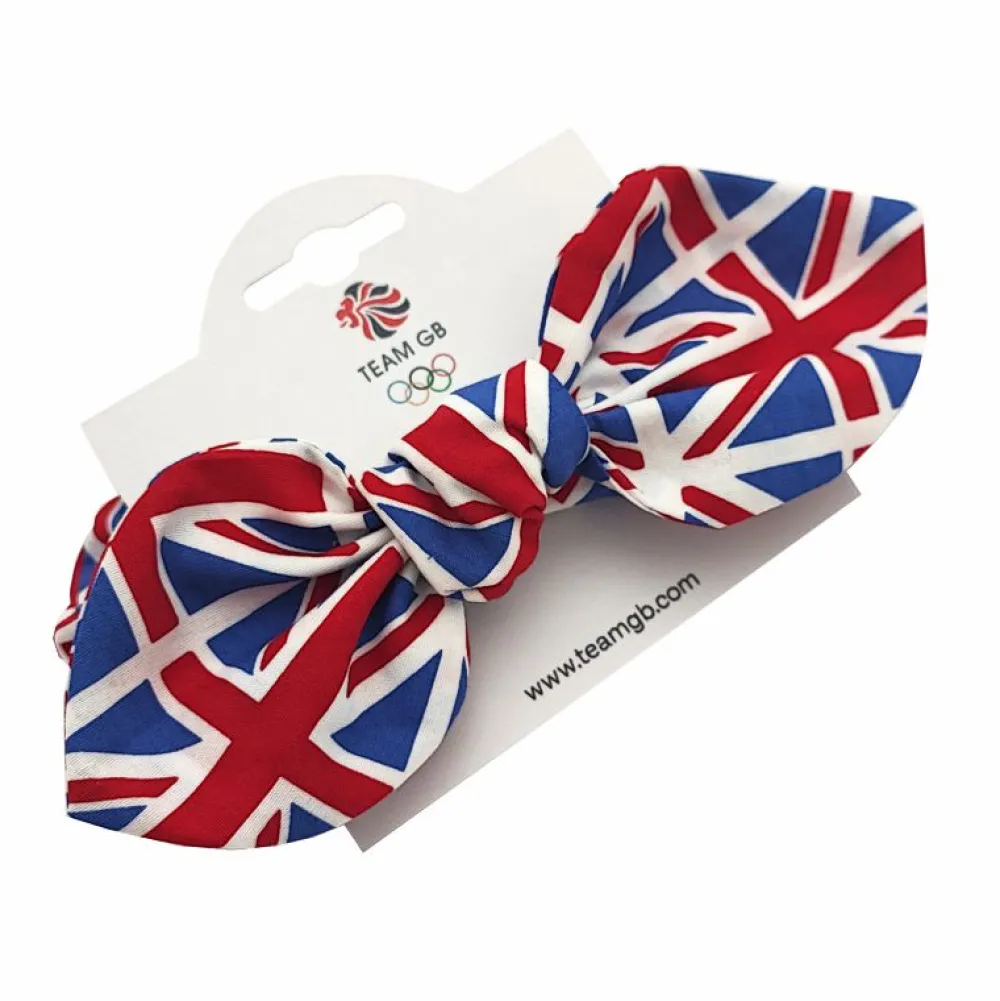 Team GB Union Jack Hair Scrunchie Bow